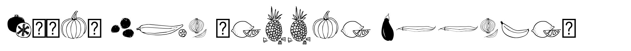 Fruit And Veggie Doodles image